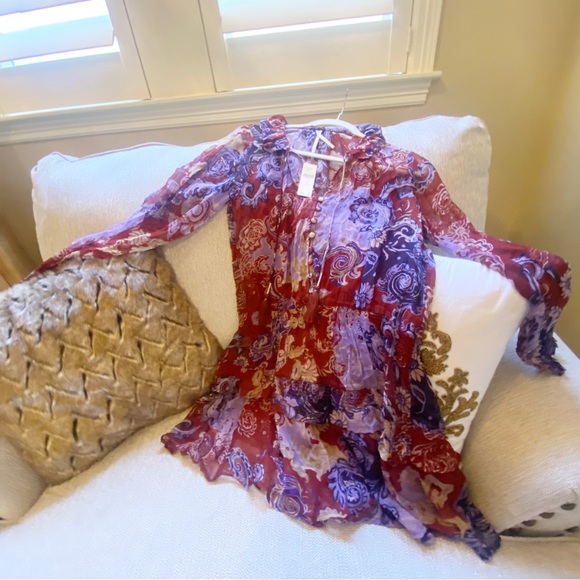 MARAIS PRINTED CHIFFON MINI DRESS - Picture 9 of 13